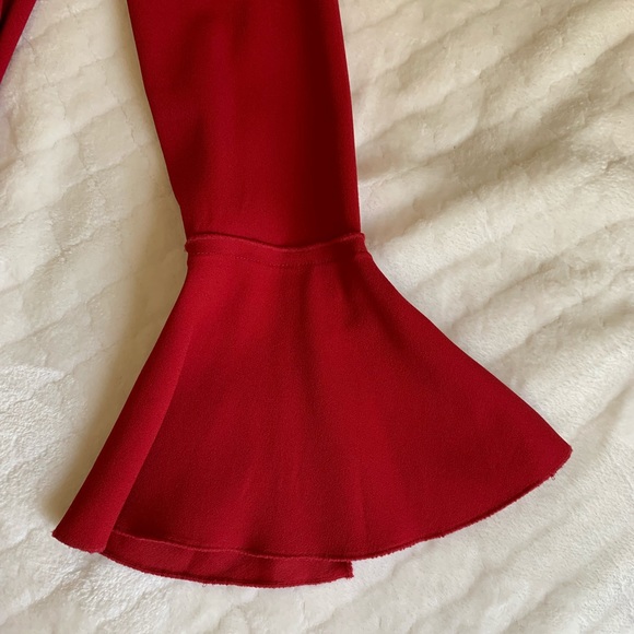 Theory long sleeve dress in red - Picture 7 of 8